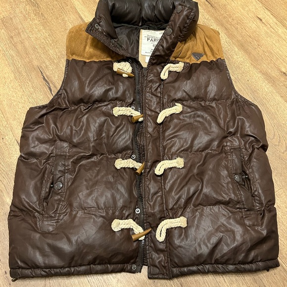 Puffy Vest Brown Large Parish Nation Vest men’s - Picture 1 of 9
